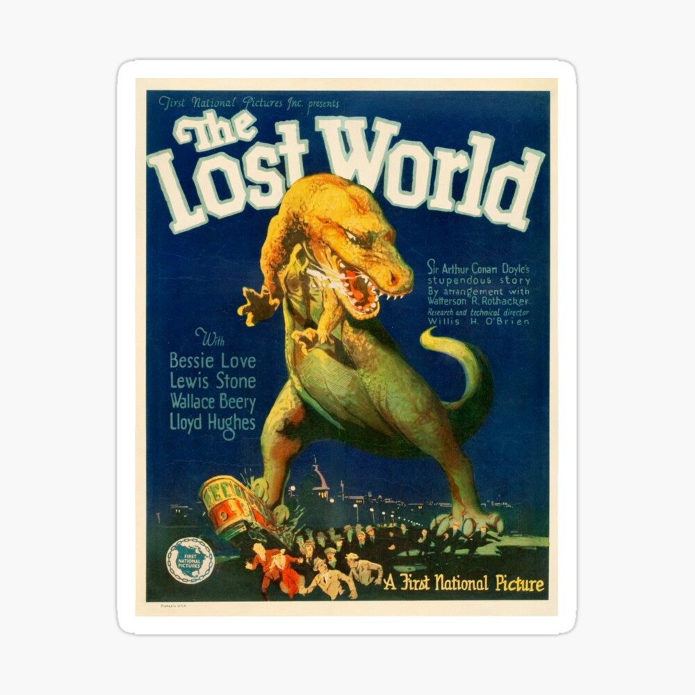 The Lost World Vintage Movie Poster Art Board Print By Riddleparty Redbubble