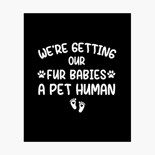 Item preview, we're getting our fur babies a pet human , pregnancy announcement, mother's day, matching Mommy Daddy EST, couples pregnancy announcement  funny sarcastic Rude , designed and sold by joygift369.