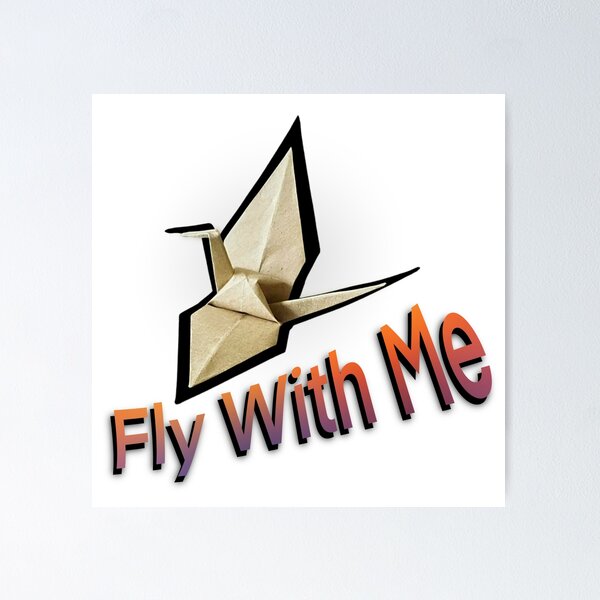 Item preview, Fly with me, grulla de Origami designed and sold by Meo Design.