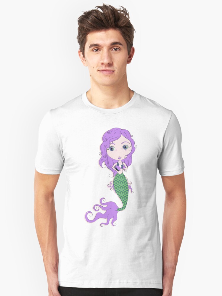 Alternate view of I Heart Mermaids - 2nd of 4 Slim Fit T-Shirt