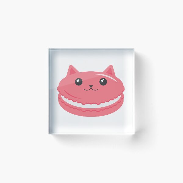 Item preview, Sweet Cute Kawaii Catarons Cat French Macarons Pastry designed and sold by sehana.