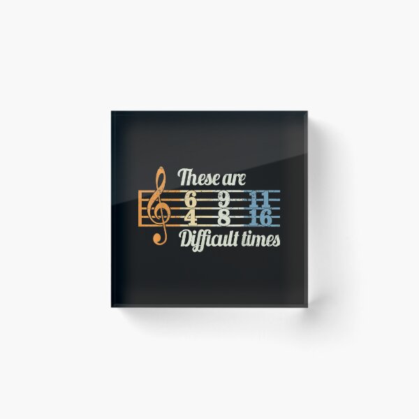 Item preview, These Are Difficult Times Vintage Music Lover Musician designed and sold by Martin Bond.