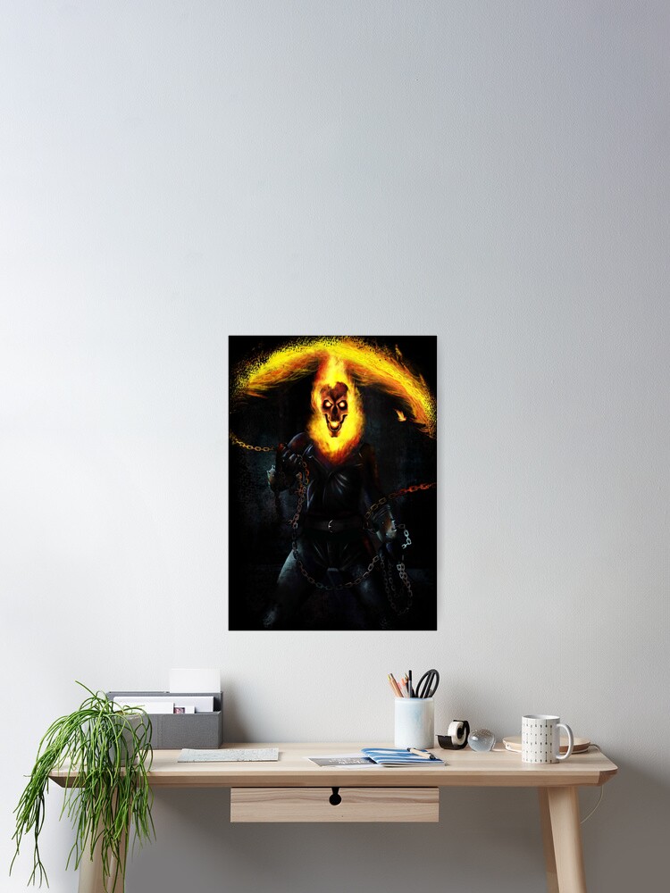 Thumbnail 2 of 3, Poster, Ghost Rider designed and sold by AnaBi0.