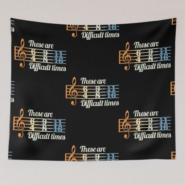 Item preview, These Are Difficult Times Vintage Music Lover Musician designed and sold by Martin Bond.