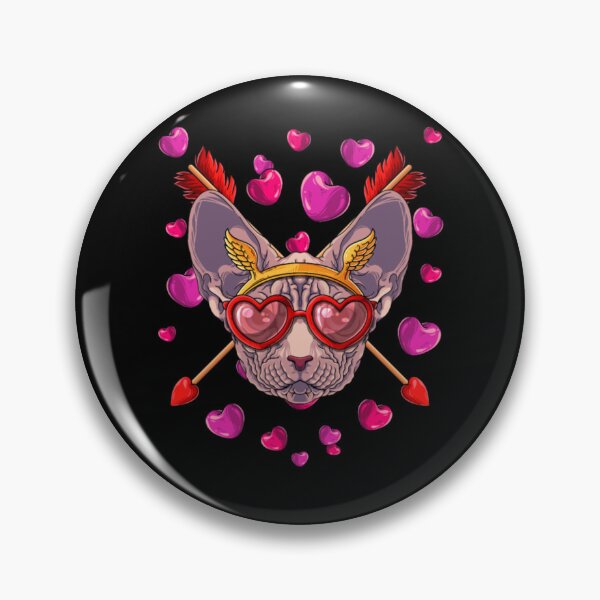 Item preview, Sphynx cat meow hearts valentine day designed and sold by jackienorfolkal.