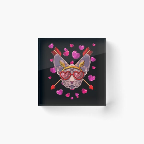 Item preview, Sphynx cat meow hearts valentine day designed and sold by jackienorfolkal.