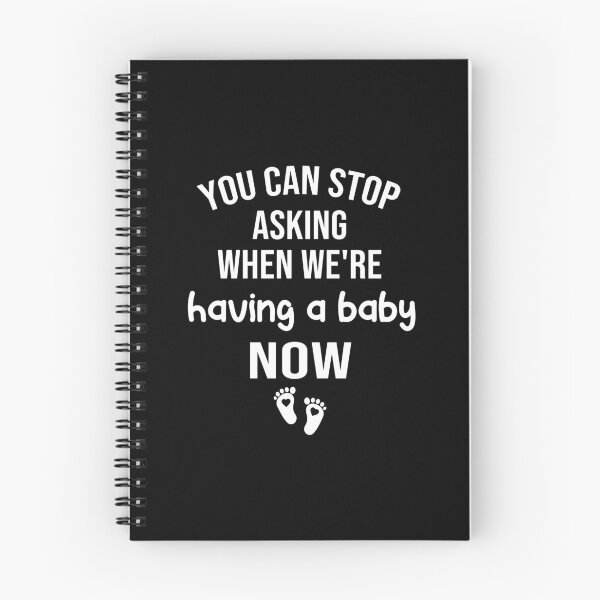 Item preview, you can stop asking when we're having a baby now , pregnancy announcement, mother's day, matching Mommy Daddy EST, couples pregnancy announcement  funny sarcastic Rude , designed and sold by joygift369.