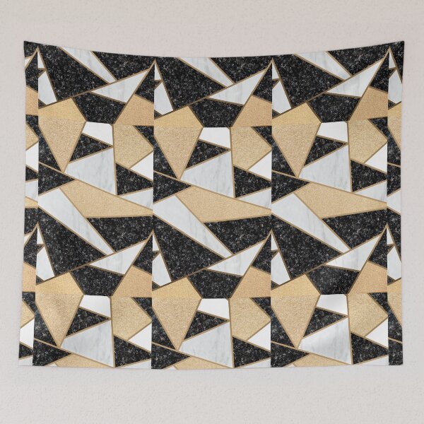 Item preview, Gold & Black Modern Geometric Art designed and sold by newburyboutique.