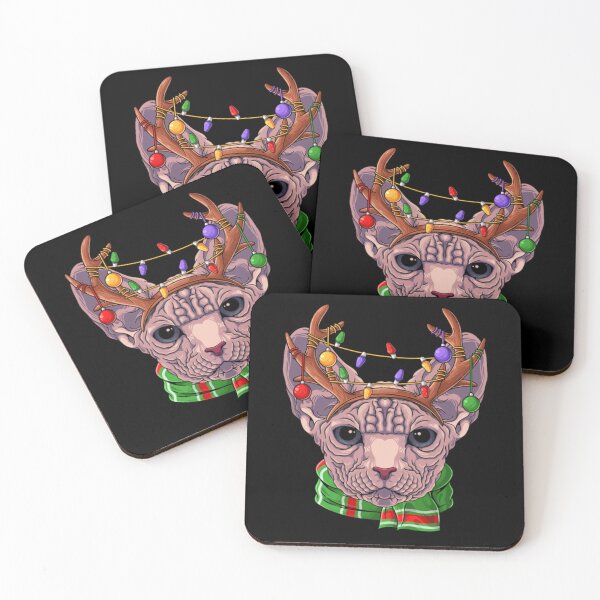 Artikelvorschau, Sphynx-Katze miauen ehrfürchtige frohe Weihnachten entworfen und verkauft von jackienorfolkal.