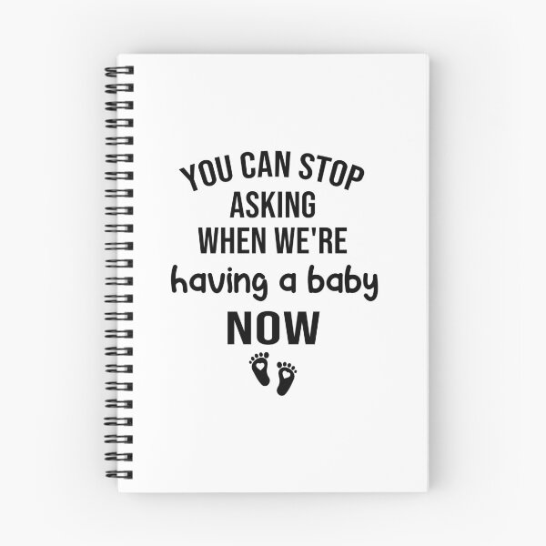 Item preview, you can stop asking when we're having a baby now , pregnancy announcement, mother's day, matching Mommy Daddy EST, couples pregnancy announcement  funny sarcastic Rude , designed and sold by joygift369.