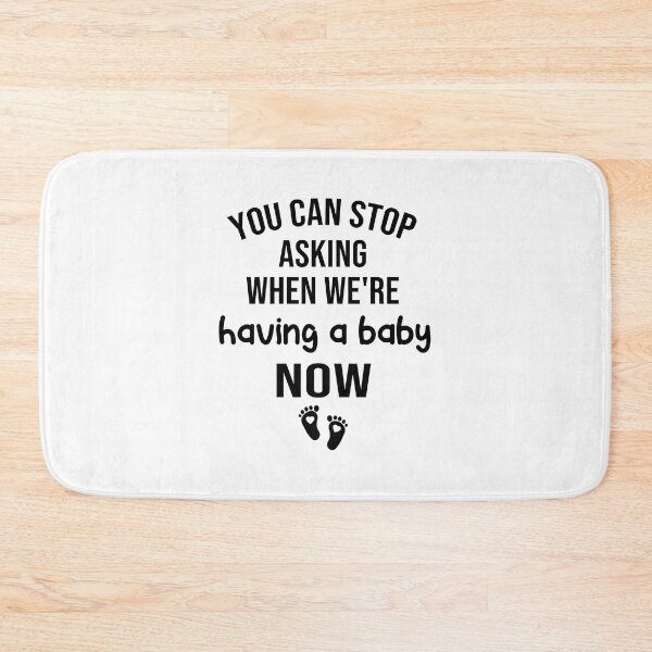 Item preview, you can stop asking when we're having a baby now , pregnancy announcement, mother's day, matching Mommy Daddy EST, couples pregnancy announcement  funny sarcastic Rude , designed and sold by joygift369.