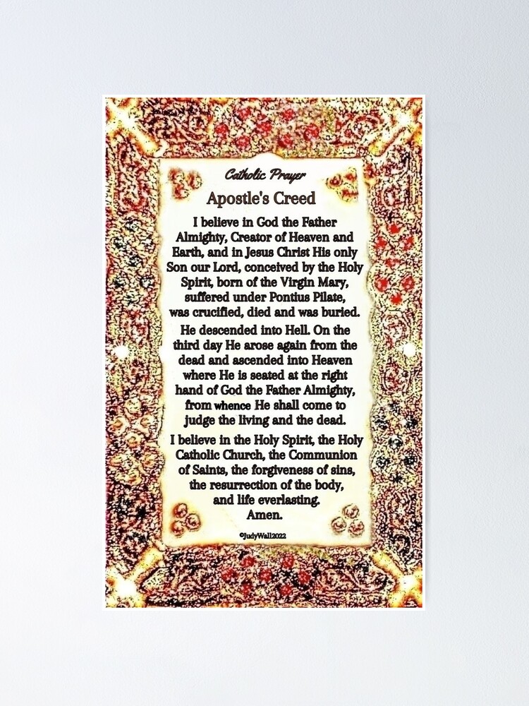 catholic-prayer-apostles-creed-poster-for-sale-by-judywall-redbubble