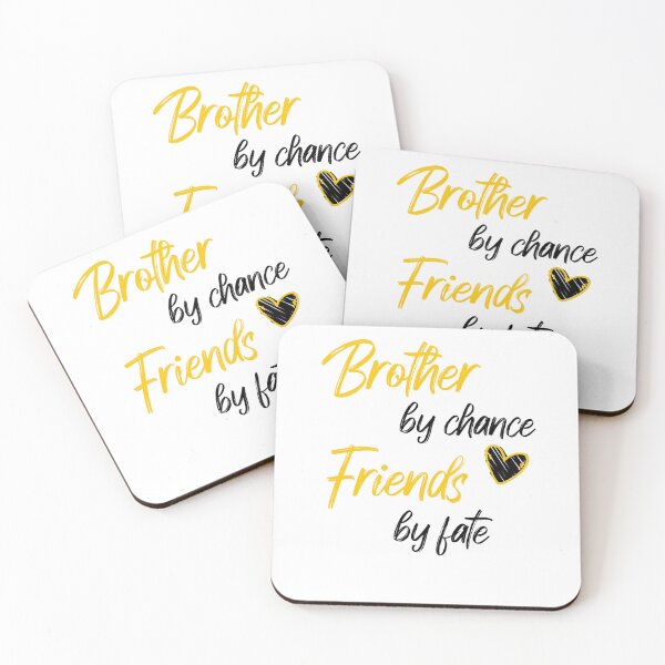 Item preview, Brother by chance, friends by fate - national sibling day designed and sold by Haitam771.