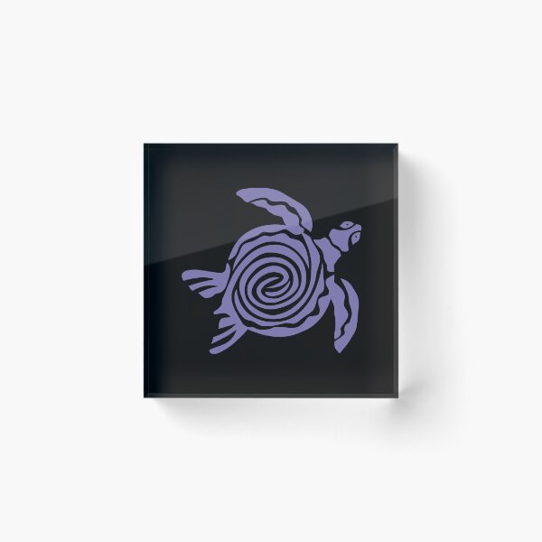 Item preview, Purple Sea Turtle Batik Line Drawing Design designed and sold by EarthArtDesigns.