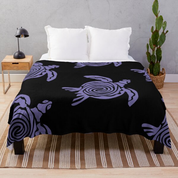Item preview, Purple Sea Turtle Batik Line Drawing Design designed and sold by EarthArtDesigns.