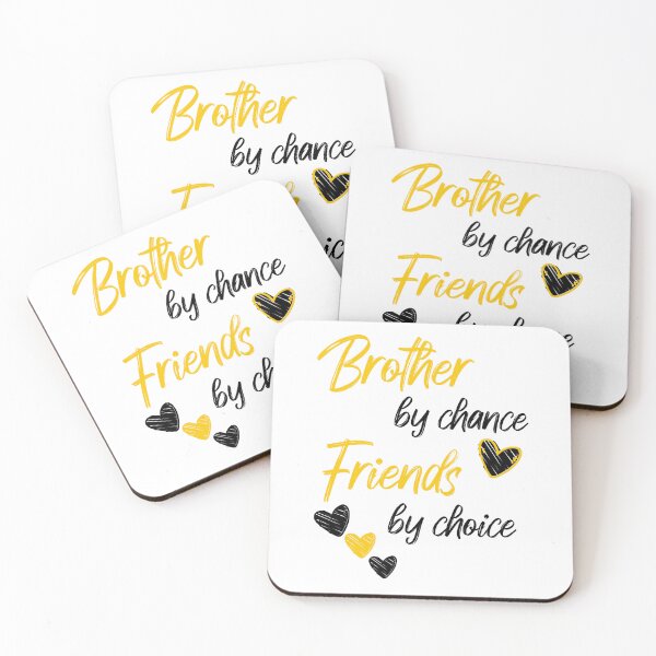 Item preview, Brother by chance, friends by choice - national sibling day designed and sold by Haitam771.