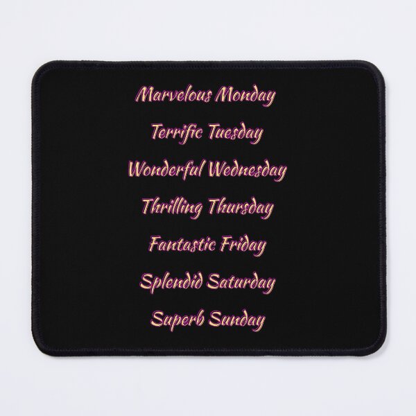 Item preview, Days of the Week. Fun, Positive, Uplifting Messages.  designed and sold by ArtByLM.
