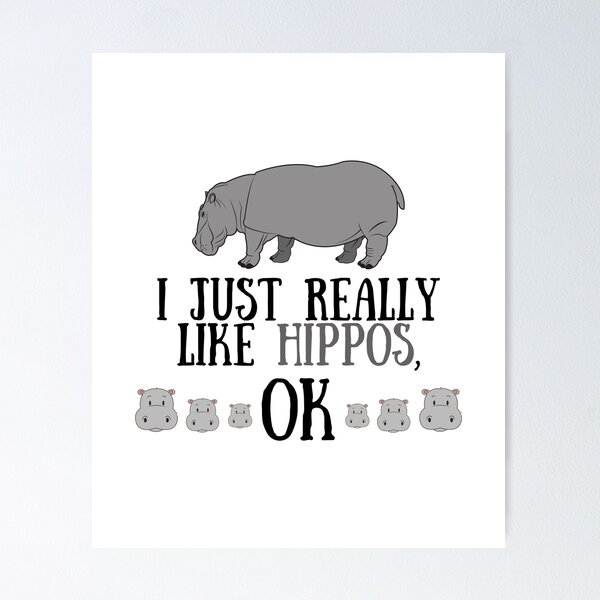 Item preview, Hippo Really Like Hippos Hippo Lovers Hippopotamus designed and sold by Magicalair.
