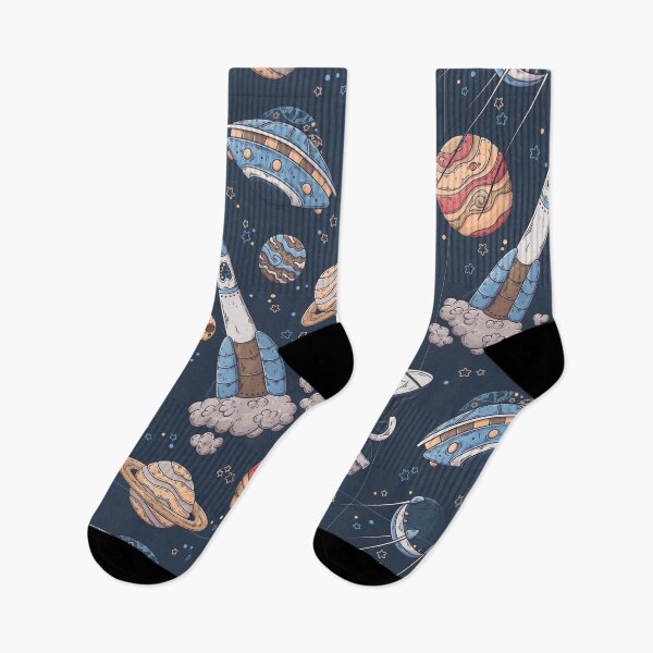 Item preview, Rockets planets and star and moon designed and sold by Tshirtk.