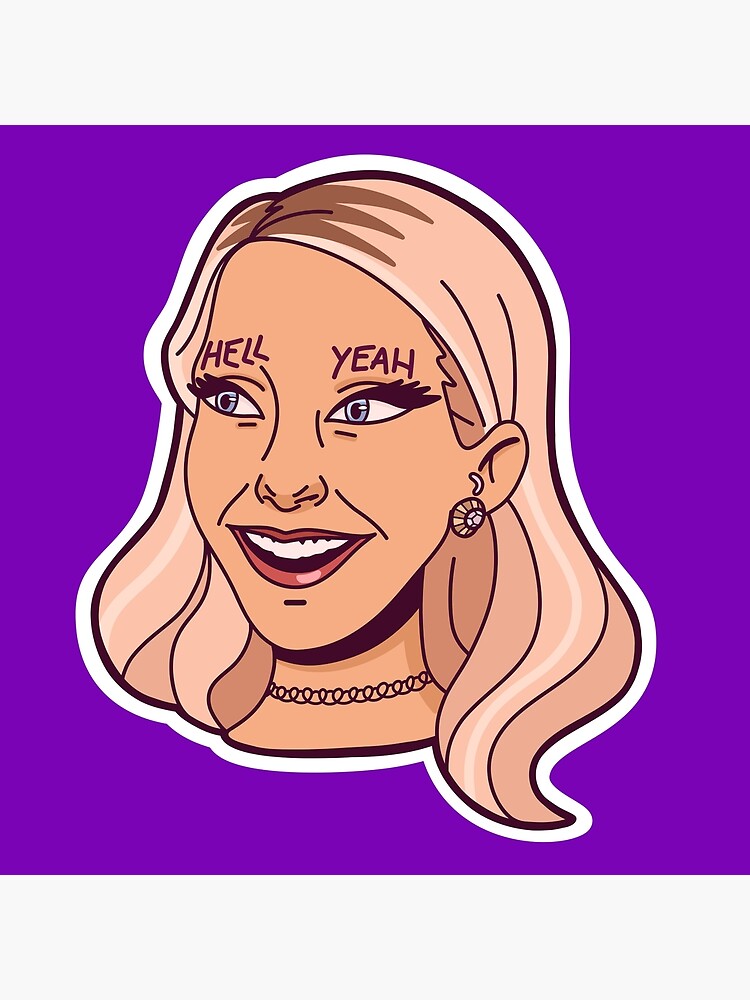 Jenna Marbles Hell Yeah Eyebrows Poster For Sale By Seedkneee Redbubble