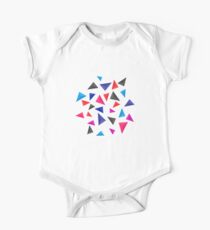 Colorful Geometric Background One Piece - Short Sleeve