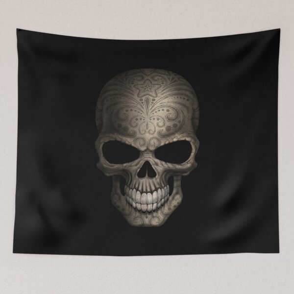 Item preview, Decorated Dark Sugar Skull designed and sold by JeffBartels.