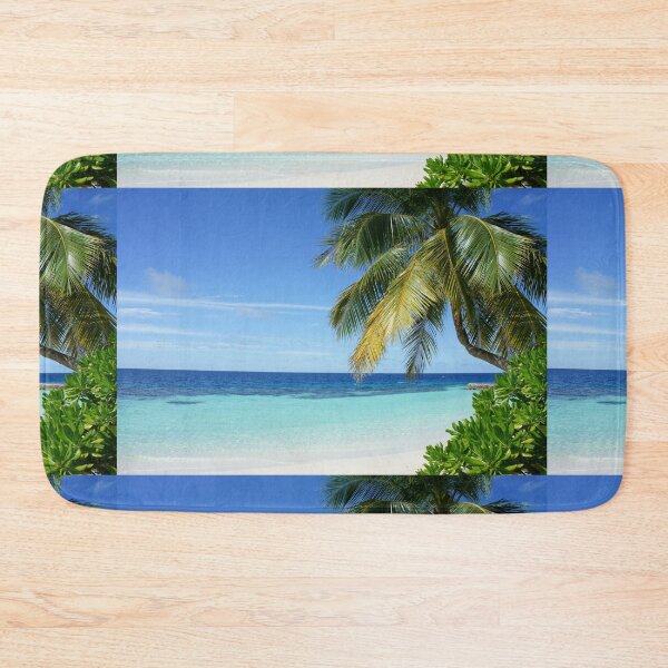 Item preview, Turquoise Ocean Palm Tree Paradise designed and sold by newburyboutique.
