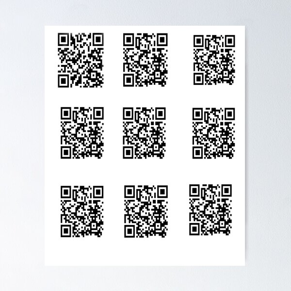 Rick Roll QR Code - Sexy pics of your mom - Rick Astley - Posters
