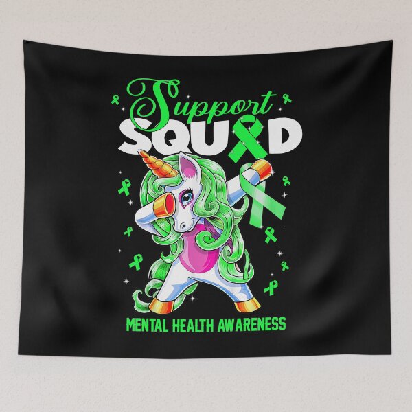 Item preview, Cute Unicorn Support Squad Mental Health Awareness Men Women Kid designed and sold by tenjun16.