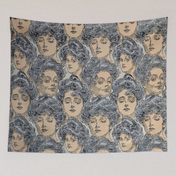 Item preview, Gibson Girl Wallpaper designed and sold by Kybruno's Creations.