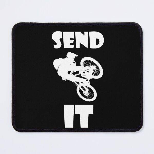 Item preview, Send It - DH mountain biking (white) designed and sold by Design--Spore.