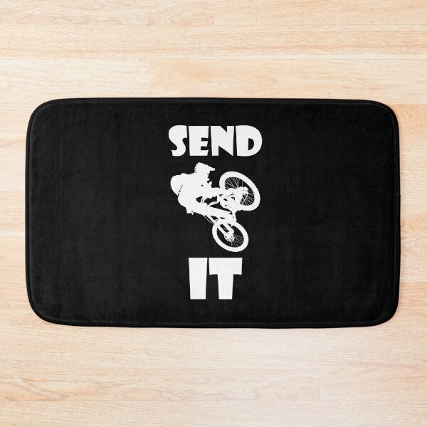 Item preview, Send It - DH mountain biking (white) designed and sold by Design--Spore.