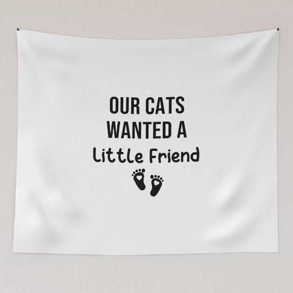 Item preview, Our Cats Wanted a Little Friend , pregnancy announcement, mother's day, matching Mommy Daddy EST, couples pregnancy announcement  funny sarcastic Rude , designed and sold by joygift369.