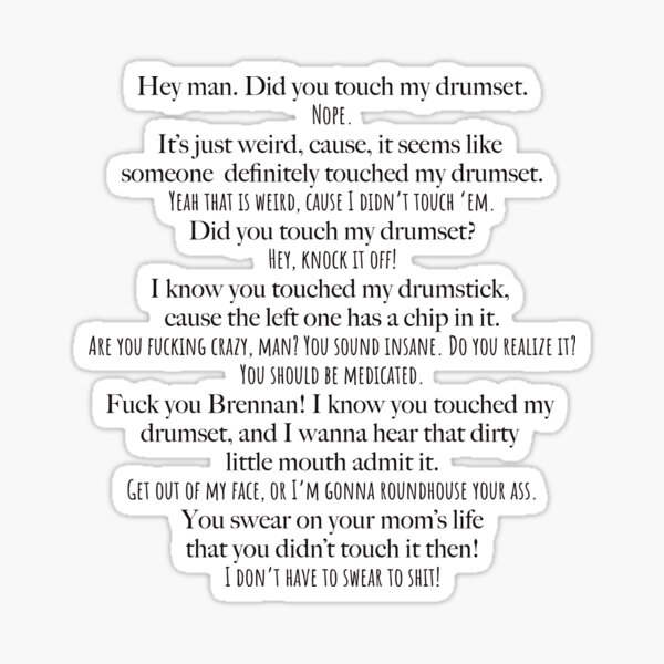 Stepbrothers Drumset Sticker