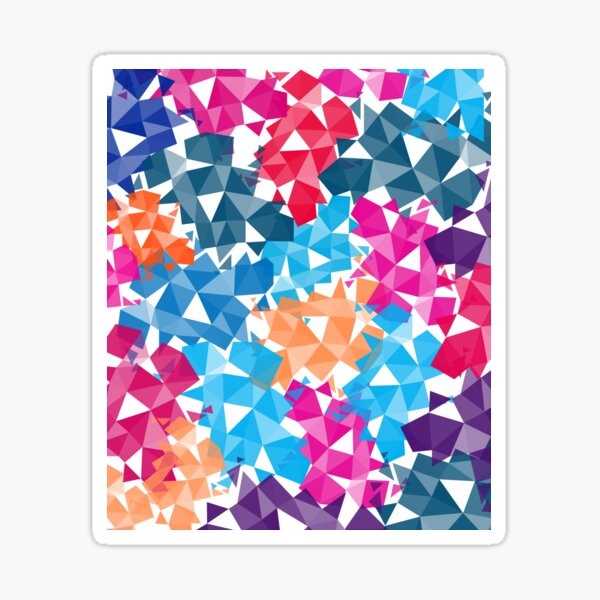Abstract geometric Background Sticker