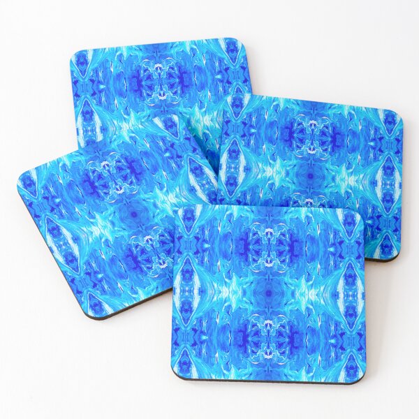 Item preview, Abstract Turquoise, Blue, and White Painting designed and sold by Creative-Voyage.