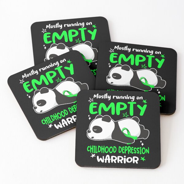 Item preview, Childhood Depression Awareness - Mostly Running On Empty Childhood Depression Warrior designed and sold by Hilten.