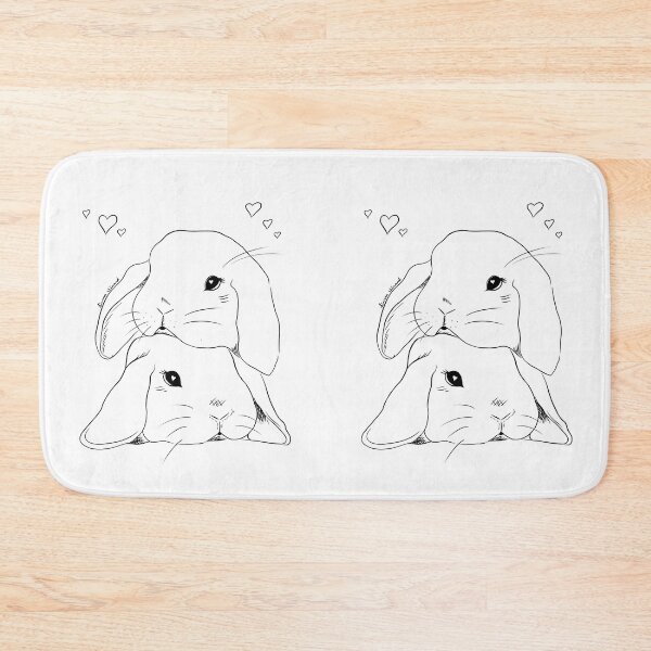 Item preview, Lovey Bunnies (White) designed and sold by SierraReighArt.
