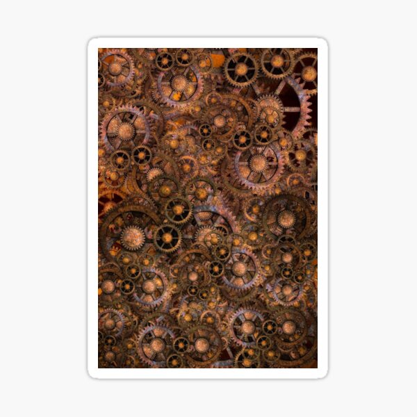 Steampunk Gears Sticker