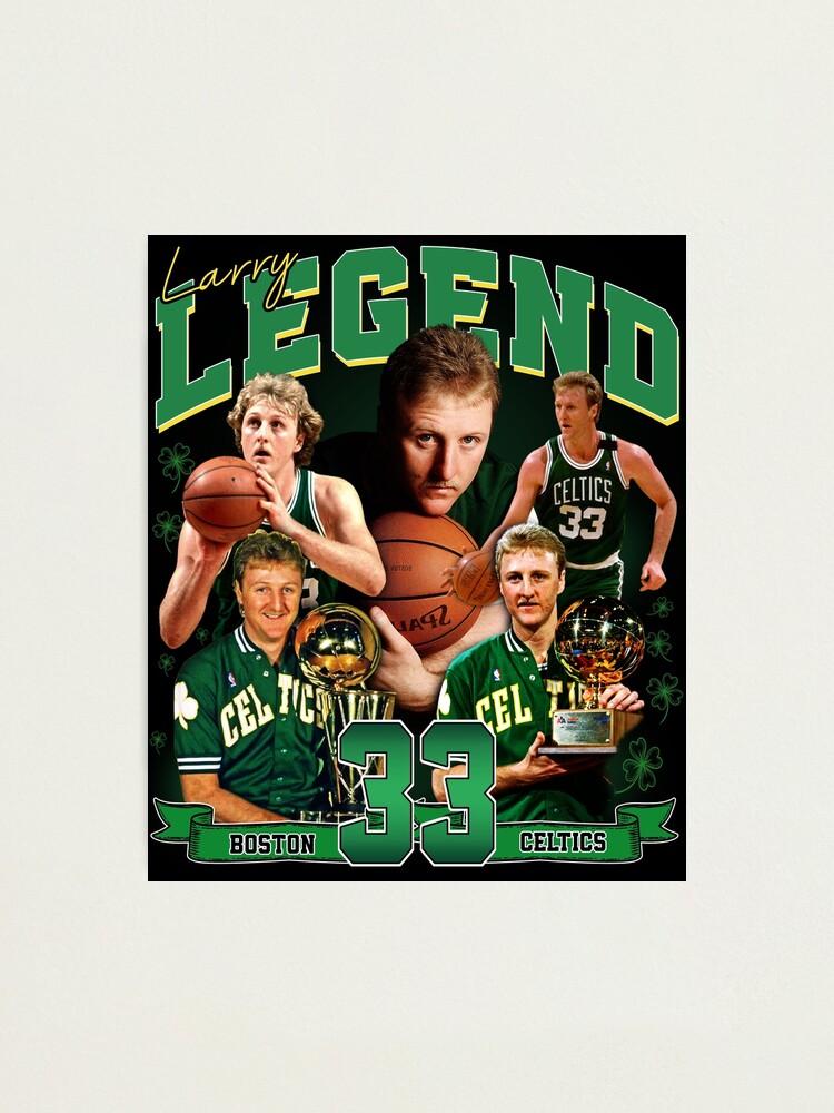 Lámina fotográfica «Larry Bird Larry Legend Air Bird Basketball ...