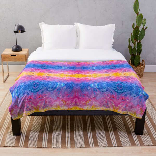 Item preview, Blue, Purple, Pink, Orange, and White Painting designed and sold by Creative-Voyage.