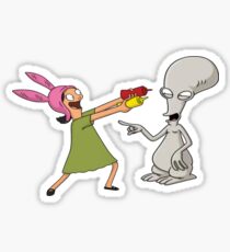 Louise Belcher Roger Smith Sticker Sticker
