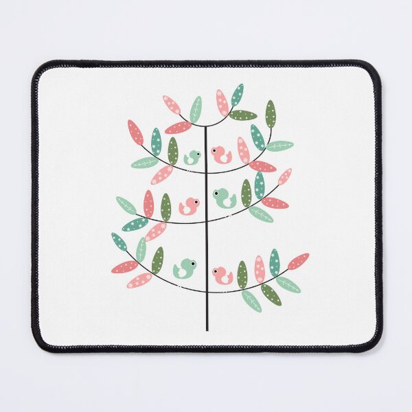 Item preview, colorful tree and cute bird designed and sold by Janjira.