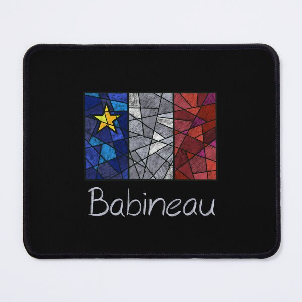 Item preview, Acadian Flag pastel mosaic Babineau - Drapeau acadien mosaïque pastel vitrail Babineau designed and sold by ColoursOfFrance.