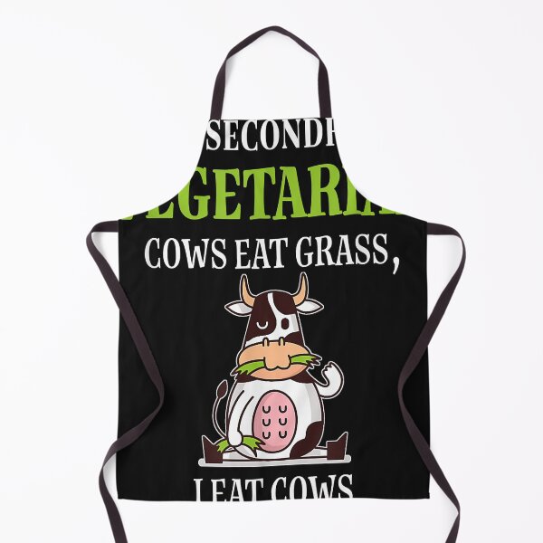 Item preview, FUNNY COW VEGETARIAN COWS EAT GRASS, I EAT COWS  designed and sold by RobertWarburto.