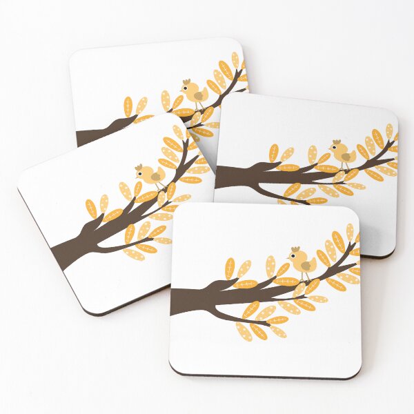 Item preview, cute bird and branches  designed and sold by Janjira.