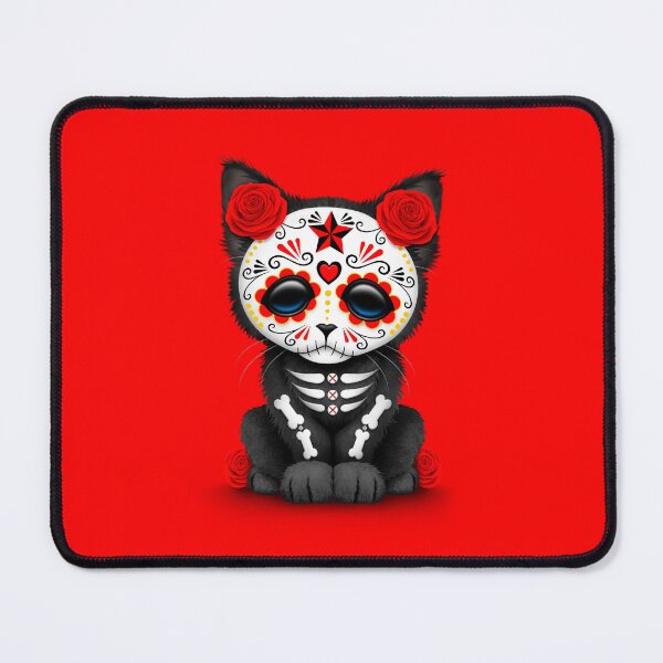 Item preview, Cute Red Day of the Dead Kitten Cat designed and sold by JeffBartels.