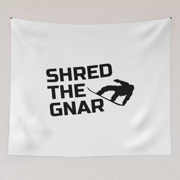 Item preview, Snowboarding Design Shred the Gnar designed and sold by EstelleStar.