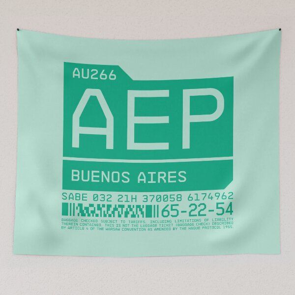 Item preview, Luggage Tag C - AEP Buenos Aires Argentina designed and sold by VoodooCircus.