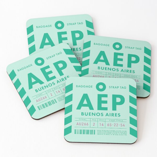 Item preview, Luggage Tag D - AEP Buenos Aires Argentina designed and sold by VoodooCircus.